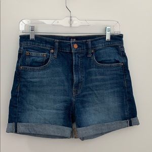 gap high waisted Jean shorts